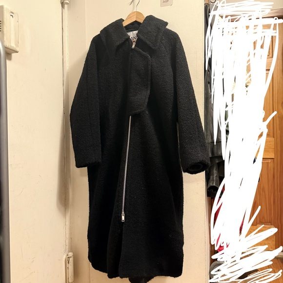 Ganni Black Teddy Jacket